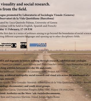 Seminar “Art, Visuality and Social Research. Tales from the field”