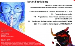 ERC-ARTIVISM Final Conference, 12.04-14.04 in Lausanne