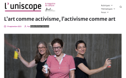 ERC Artivism present at l’uniscope