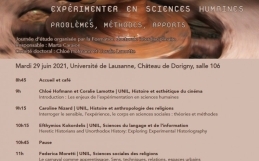 Expérimenter en sciences humaines. Problèmes, méthodes, apports. Journée d’étude organisée par la Formation doctorale interdisciplinaire, Université de Lausanne.